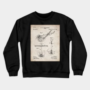 Ships Anchor Patent - Anchor Art - Antique Crewneck Sweatshirt